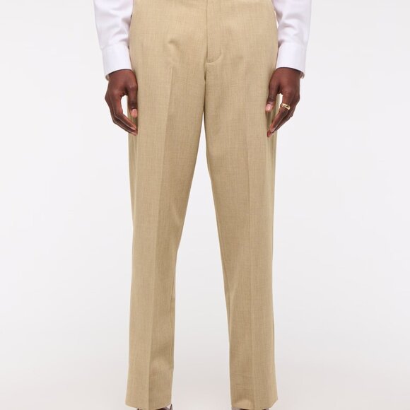 Abercrombie Collins Linen-Blend Suit Pant in Taupe Texture - Picture 10 of 10